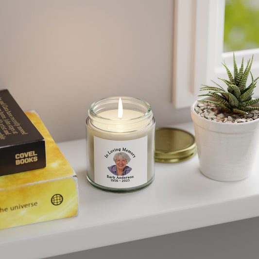 Personalized Memorial Photo Candle