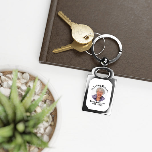 Personalized Memorial Photo Keyring
