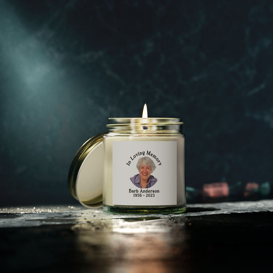 Personalized Memorial Photo Candle