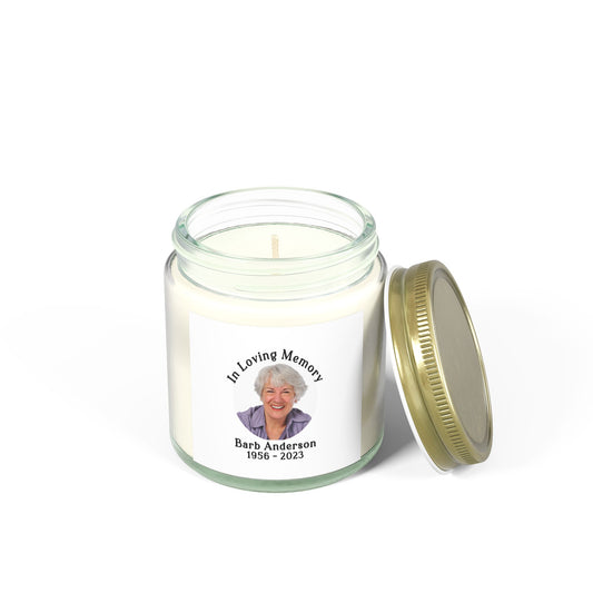 Personalized Memorial Photo Candle
