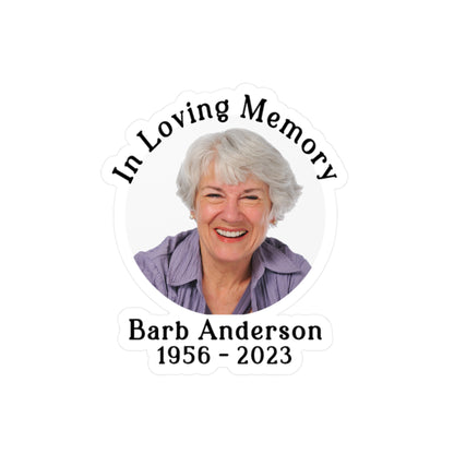 Memorial Indoor/Outdoor Vinyl Sticker