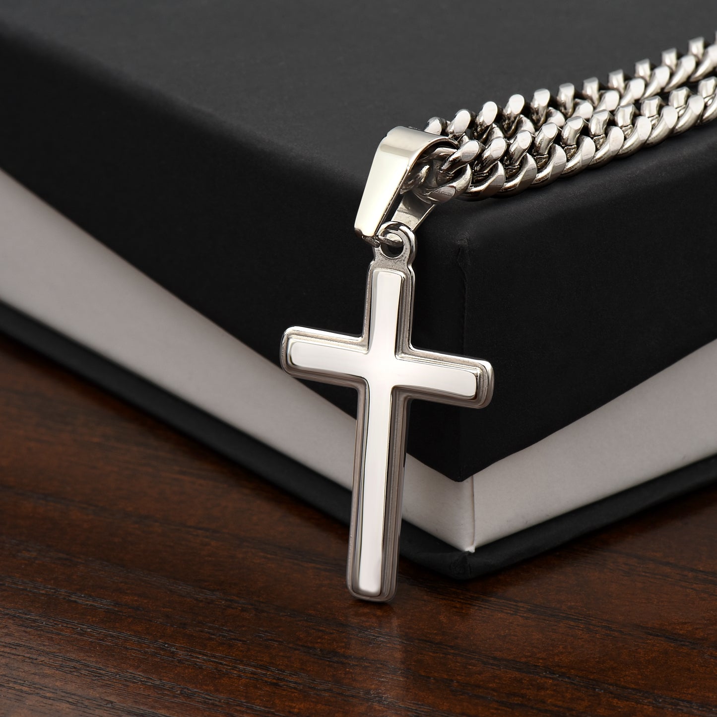 In Loving Memory Personalized Cross Necklace